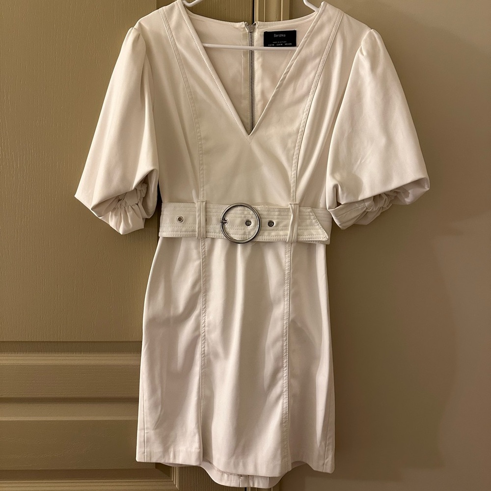 Faux leather dress